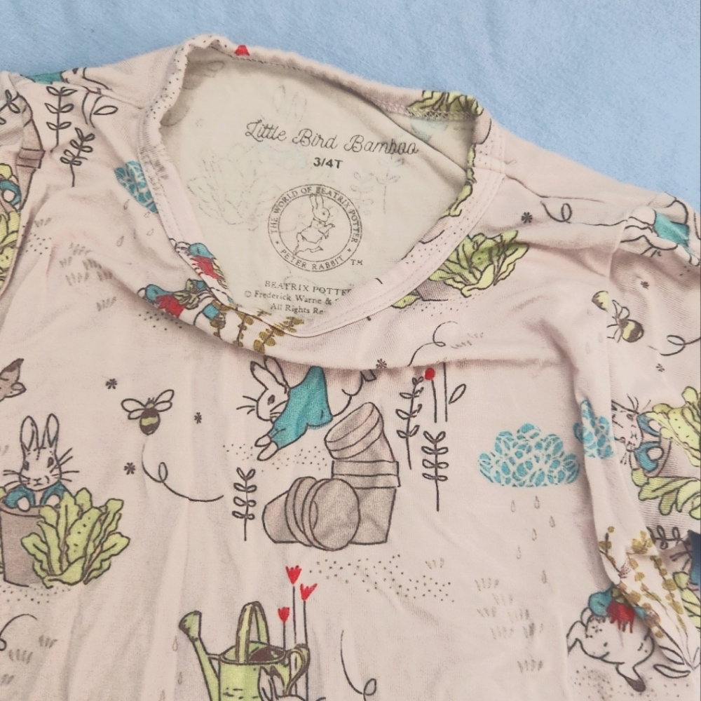 Peter Rabbit Pajama Set 3/4T - Picture 2 of 3